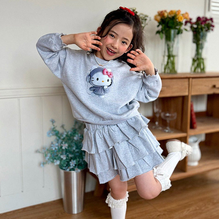 女童小童可爱卡通卫衣短裙套装 GIOIELLO韩国代购童装26秋儿童026