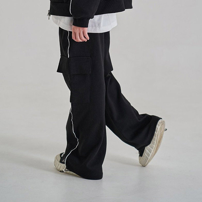 中大童女童工装直筒休闲裤 韩国代购南大门童装26春款儿童长裤940