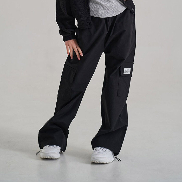 中大童女童工装防风直筒裤 韩国代购南大门童装26春款儿童长裤940