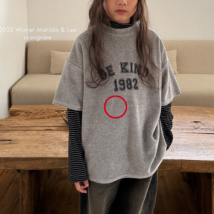 儿童字母休闲短袖T恤 MATILDA韩国南大门童装25冬款中大男女童986