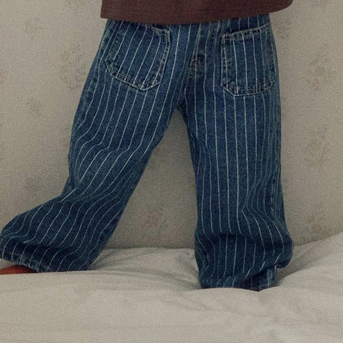 中小童男女童洋气直筒牛仔裤 BYMIMI韩国代购童装26秋儿童裤子286