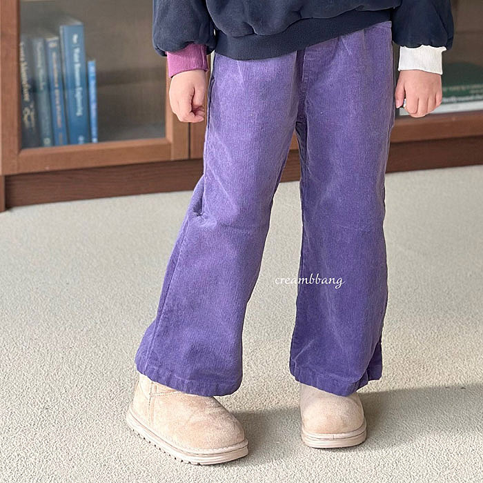 儿童灯芯绒弹力直筒休闲裤 韩国南大门童装2025冬款中大男女童509