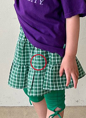 中大女童时尚格子蛋糕短裙 GRUEBABA韩国代购童装26夏款半身裙239