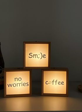 中古风咖啡店装饰摆件心情桌面