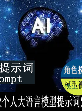 常见AI大语言模型提示词定制支持角色扮演AI提示词prompt模型微调