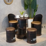 Retro Loft Industrial Wind Wine Bar Milk Tea Dessert Store Store Store Store Store Store, стул, стул для бочка стул бочки