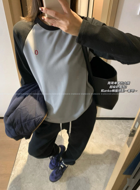 安家/软糯小暖炉！保暖加厚双面德绒插肩袖打底衫长袖T女