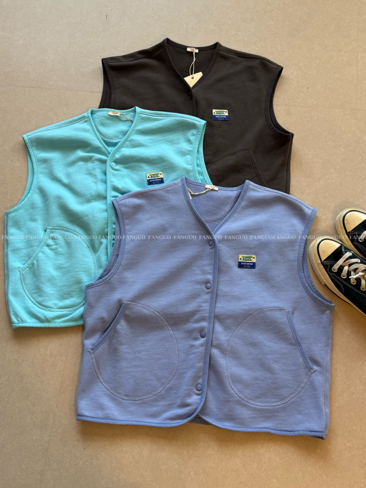 eg* 原宿风 随性混搭chao好看！ 户外全棉毛圈休闲马甲女,女装/女士精品,马夹,淘宝优惠券,粉丝福利购,淘宝优惠卷