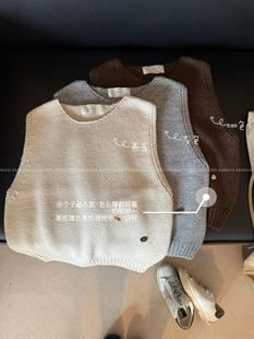 慵懒风随意简约百搭针织马夹背心女 30%羊毛 ounce 叠穿神器