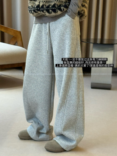 型封神 休闲裤 显瘦不臃肿 束脚卫裤 女 保暖北极绒弯刀裤 裤