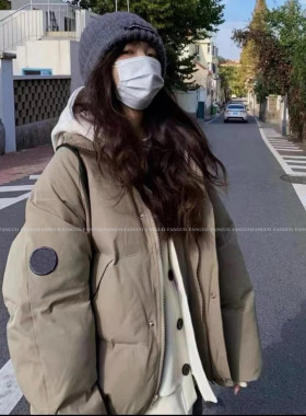 长在心巴上的那件！冲锋飞行服面包羽绒服外套 秋冬新款