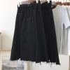 Current recommendations!Retro Paige Pendulum Umbrella skirt Flash technology Denim skirt skirt 60385