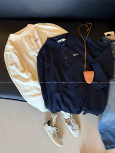 谬里谬气 针织衫 知识分子风 羊毛polo衫 女 经典 gro