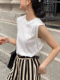 冰麻无袖 背心褂子女夏季 新款 韩国小众设计高级感 2024春夏款