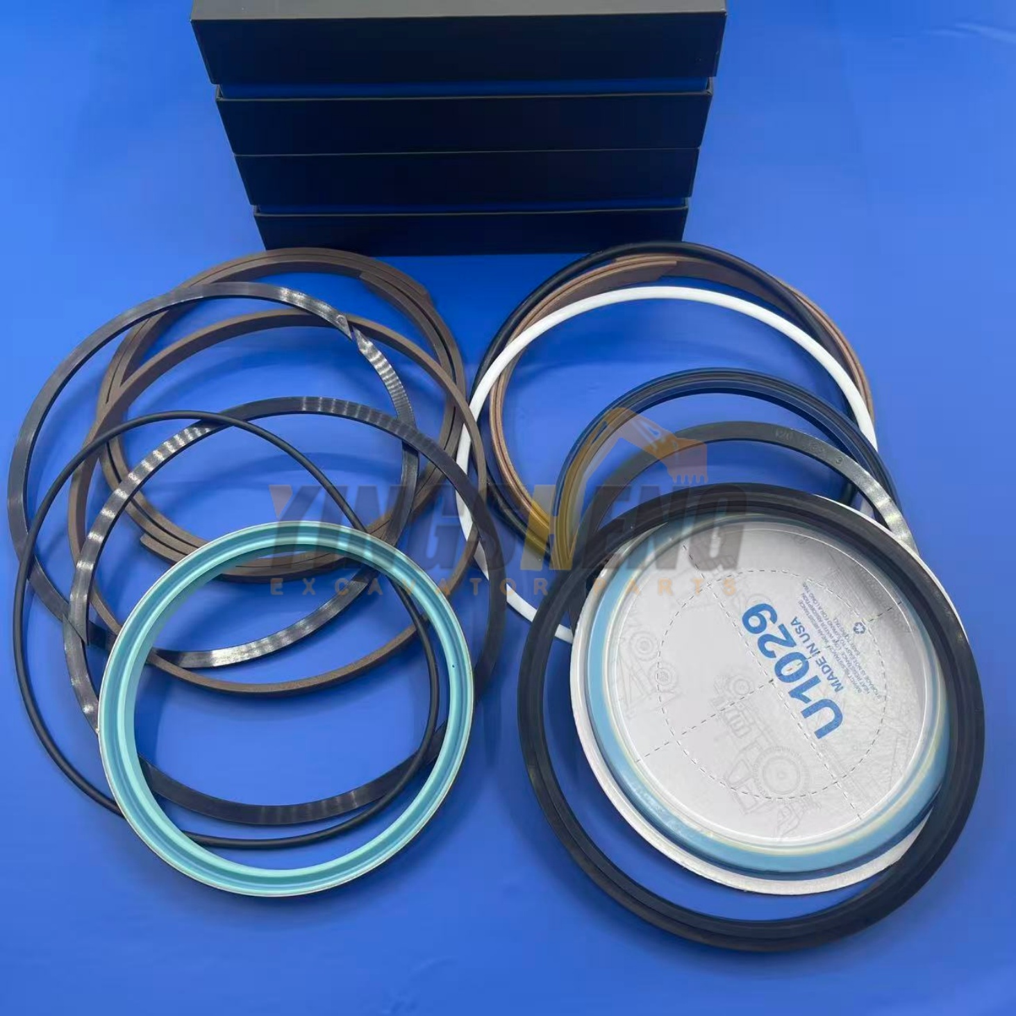 挖掘机卡特305.5/306E/307E/312大臂中臂小臂铲斗油缸油封修理包