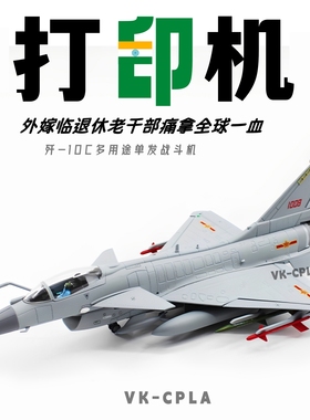 印巴战争歼10C战斗机仿真合金j10飞机成品军事VK模型摆件收藏礼品