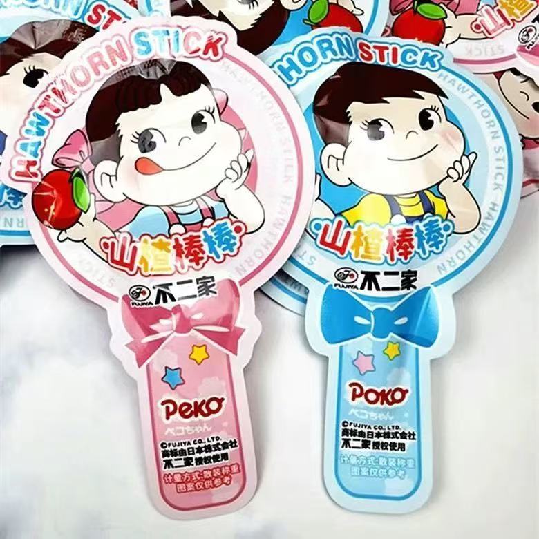 不二家异性山楂棒棒糖零食可爱卡通包装传统糖果休闲零食伴手礼