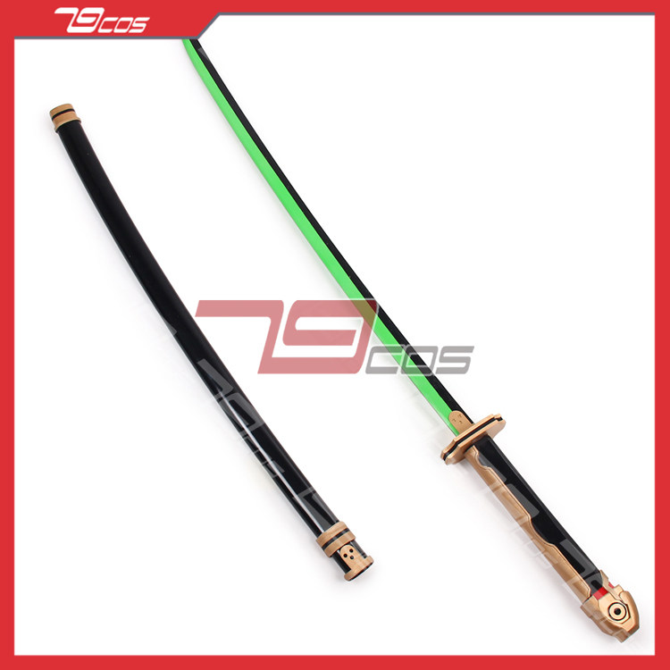 79cos人气终结的炽天使百夜优一郎绿色剑cos道具服武器定做0773