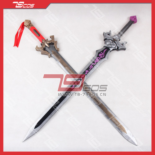 79COS真三国无双7刘备双股剑精品动漫游戏COSPLAY道具定做0759 - 封面