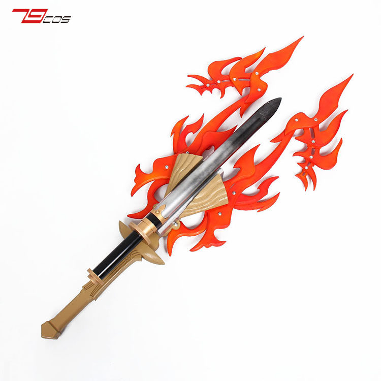 79COS最终幻想13 2诺埃尔火焰刀COSPLAY动漫精品武器装备道具0032