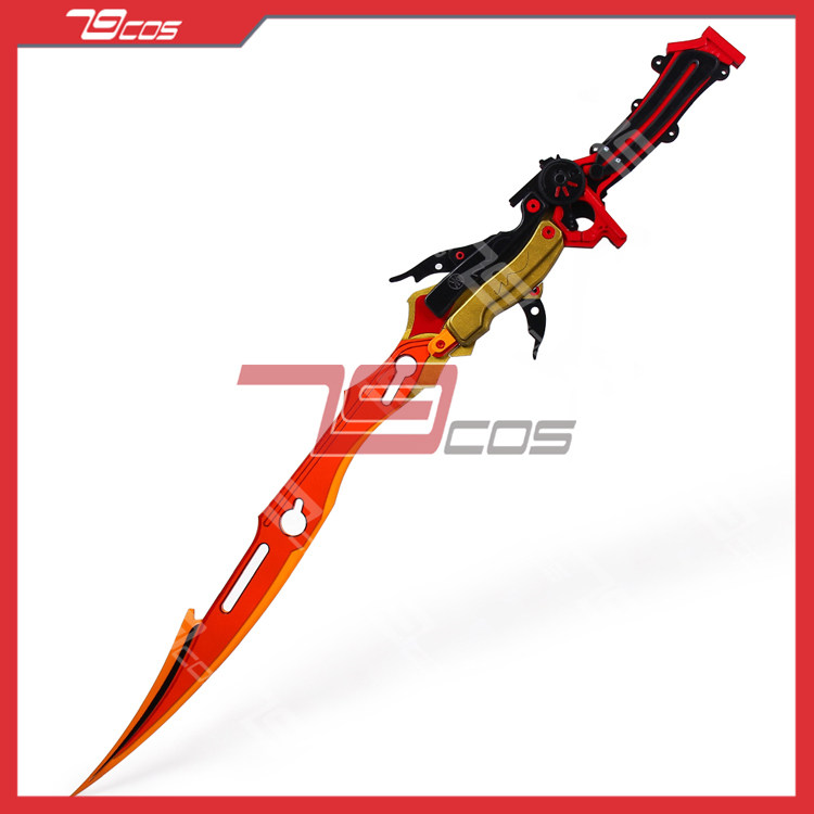79cos最终幻想13雷霆可变形之剑火焰边境cosplay精品武器道具定做