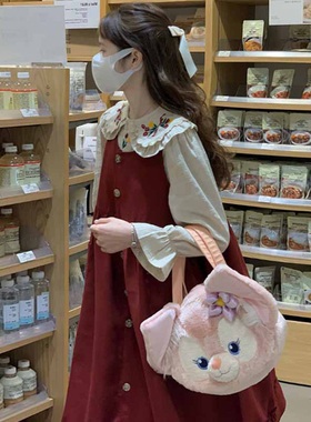 大码女装2026春季新品胖mm刺绣荷叶袖衬衫复古红色背心裙时尚套装
