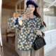 女装 裤 2025秋季 大码 慵懒风重工提花海盐花开衫 毛衣外套衬衫 子套装