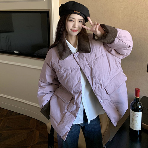 大码女装2025冬季新款棉衣棉服
