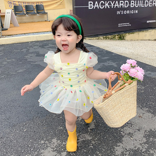 儿童泳衣女孩夏天游泳服洋气3岁女童泳装6女宝宝中小童泳衣裤夏装