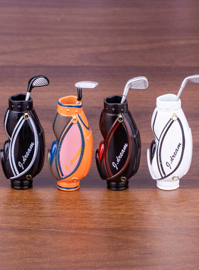 日本扭蛋 Jdream创意高尔夫球袋微缩模型 造型收纳盒迷你便携摆件