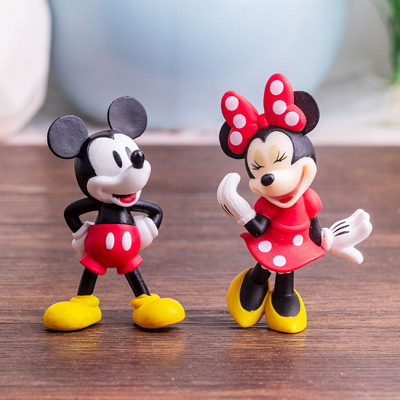 清秀文创  创意米奇米妮桌面摆件可爱卡通玩偶小饰品外贸散货
