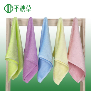 100%竹浆纤维方巾毛巾洗脸婴儿成人儿童家用A类抗菌防臭超柔吸水