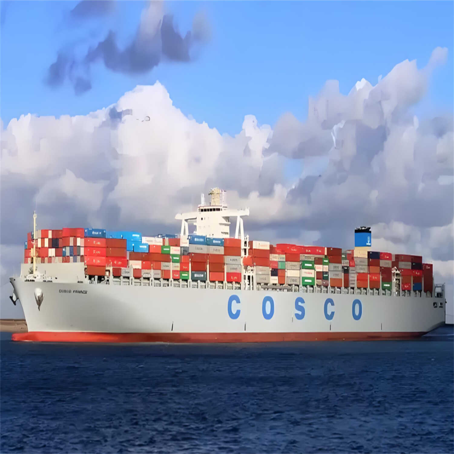 COSCO集装箱海运整柜散货拼箱到门双清包税巴西海运