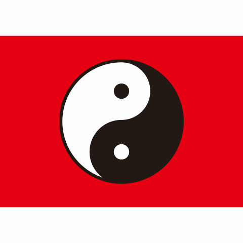 横版复古款太极图八卦图阴阳鱼周易经玄关客厅卧室书房招财装饰贴