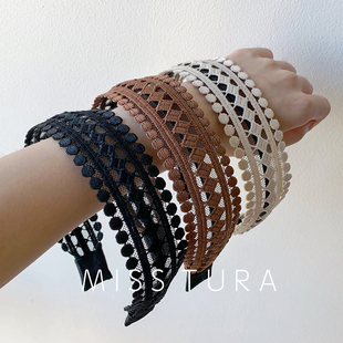 Tura韩国进口透明网状发带littleblack官网质感小清新发箍 Miss