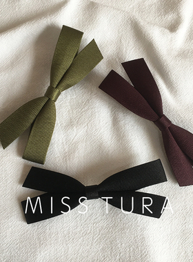 Miss Tura韩国进口蝴蝶结优雅边夹  精致顶夹马尾夹侧边发夹