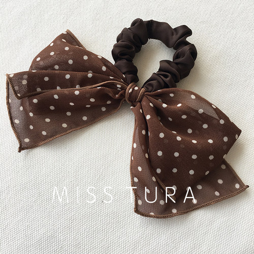 MissTura根纱长蝴蝶结发圈
