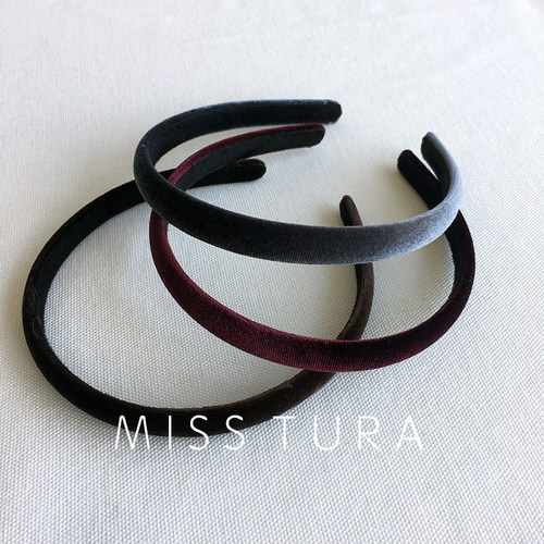 MissTura简约百搭丝绒头箍
