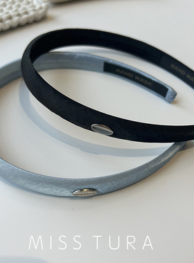 Miss Tura韩国进口缎面简约窄边束发头箍发卡发箍