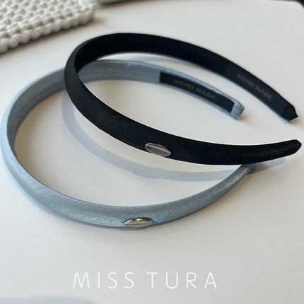 Miss Tura韩国进口缎面简约窄边束发头箍发卡发箍