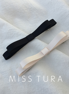 MissTura韩国缎带蝴蝶结弹簧夹