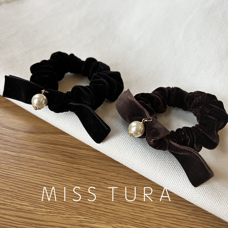 MissTura韩国丝绒电话绳发圈