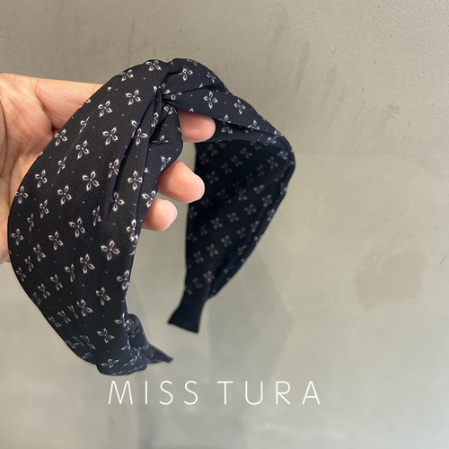 MissTura韩国交叉打结宽边发箍