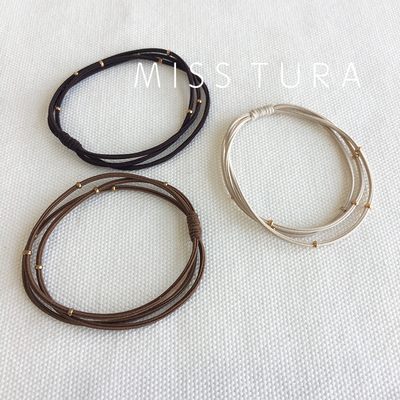 MissTura简约质感三股发绳头绳