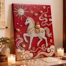 马上来财DIY手工珍珠画 饰画高级感材料新年礼物 解压钻石粘贴画装