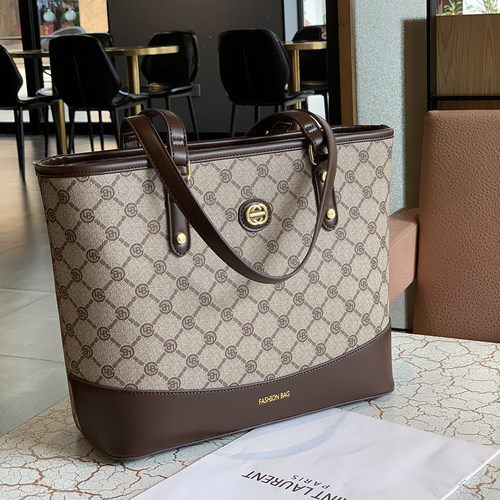 女士通勤托特包女高级感手提包软皮大容量包包上班族单肩包女大包