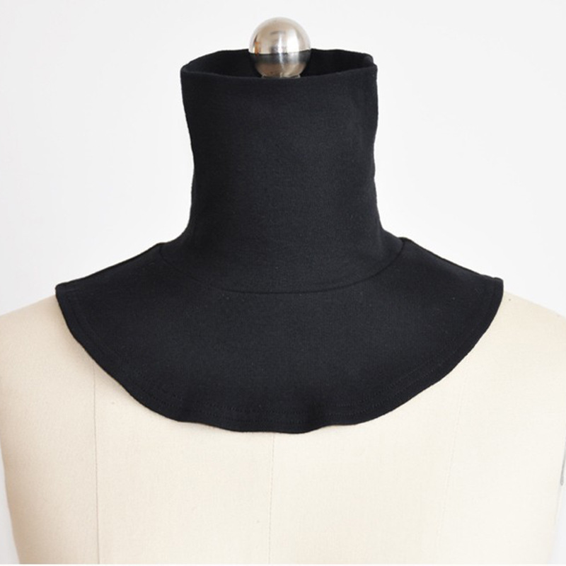 黑色高领假领护颈保暖防寒通用