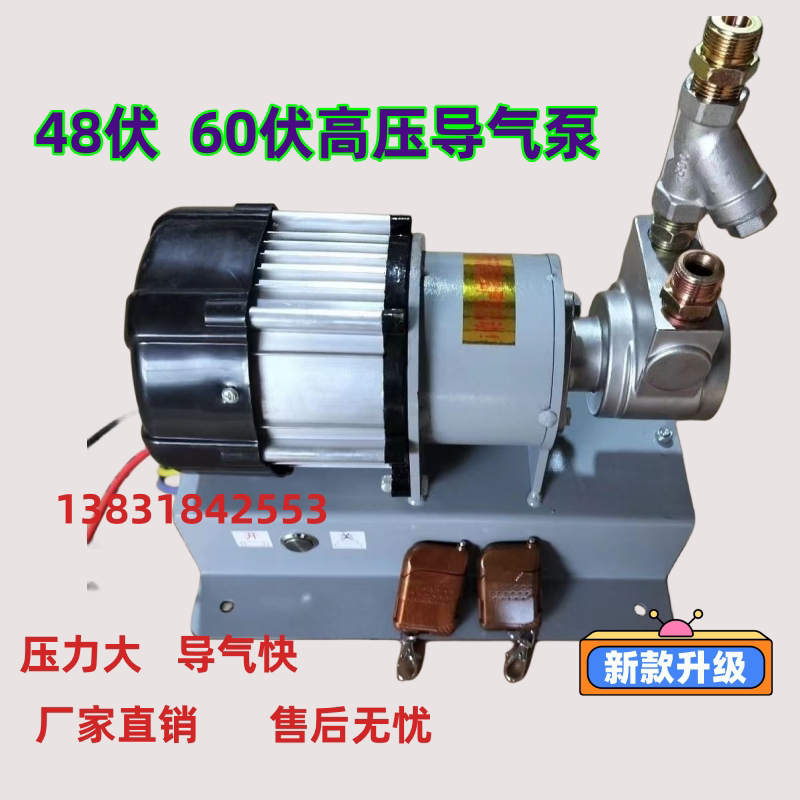 新品上市48V60V车载液化气导气泵倒气泵加气泵丙烷高压充气泵爆款