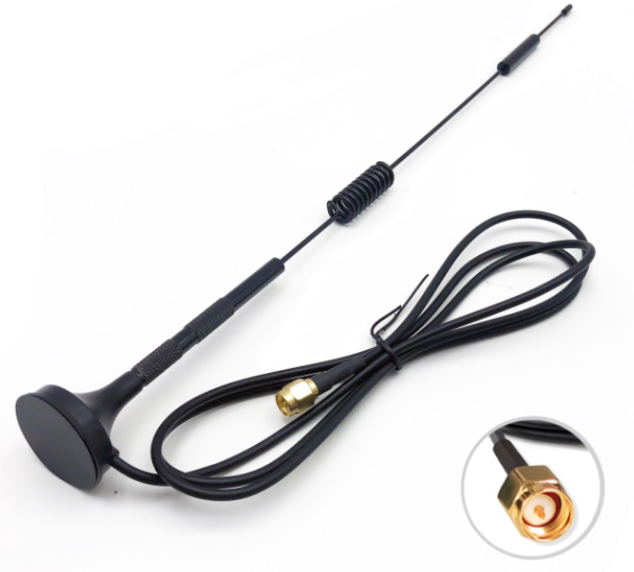 GPRS/GSM/4G/DTU SMA吸盘天线 全向高增益物联网模块接收发射天线