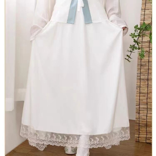 衬裙旗袍内搭马面裙防走光打底汉服内衬蕾丝花边夏季叠穿半身裙
